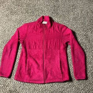 FADED GLORY* Womens Quilted Fleece Jacket* BRIGHT PINK